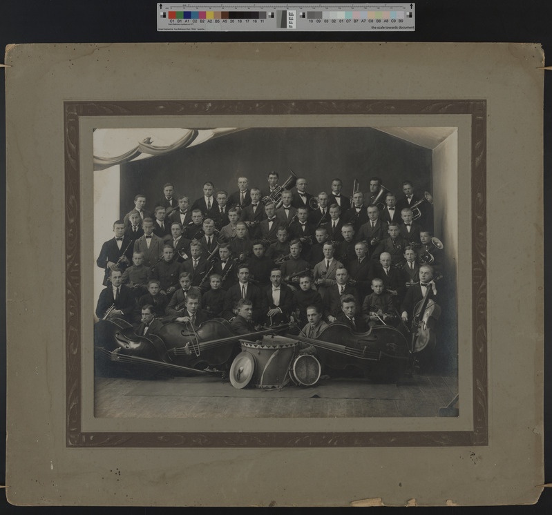 foto papil, Viljandi Maakonna Poeglaste Reaalgümnaasiumi orkester, u 1925