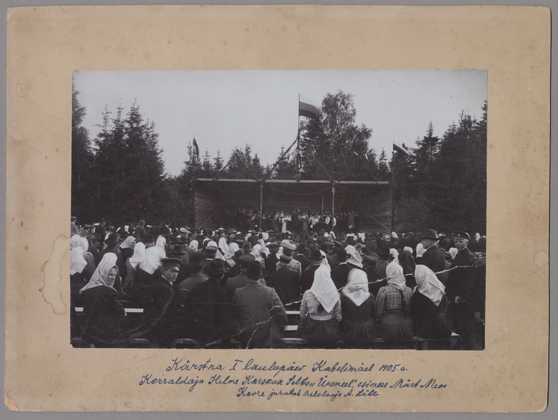 foto papil, Helme khk, Kärstna I laulupäev, 1905, dirigent A. Läte