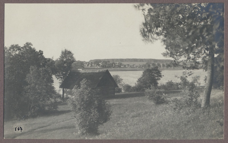 foto albumis, Viljandi, vastaskallas, küün, järv, linn, u 1910, foto J. Riet