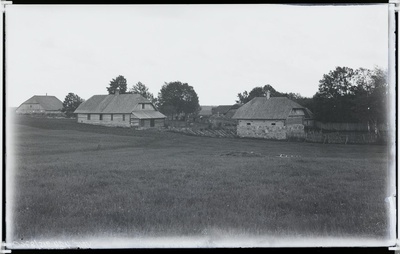 fotonegatiiv, Viljandi khk, Savikoti suurtalu, Kurrikoff'id, 1906 foto J.Riet  duplicate photo