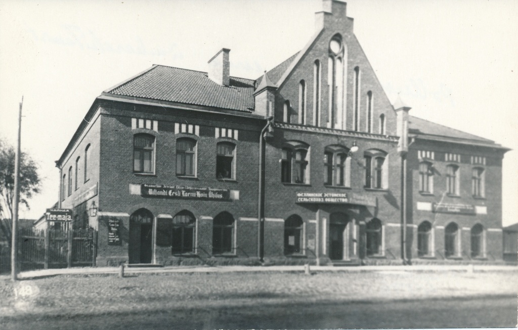 fotokoopia, Viljandi Põllumeeste seltsi maja Tallinna tn 3 enne 1923