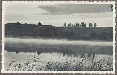 foto albumis, Viljandi, järv udusel hommikul, u 1920, foto J. Riet  duplicate photo