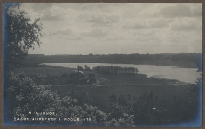 foto albumis, Viljandi, järveäärne, Rosenbergi auruveski, järv, u 1915, foto J. Riet  duplicate photo