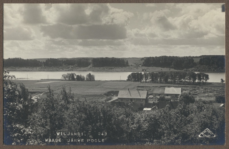 foto albumis, Viljandi, järveäärne, Mädalepiku ümbrus, u 1915, foto J. Riet