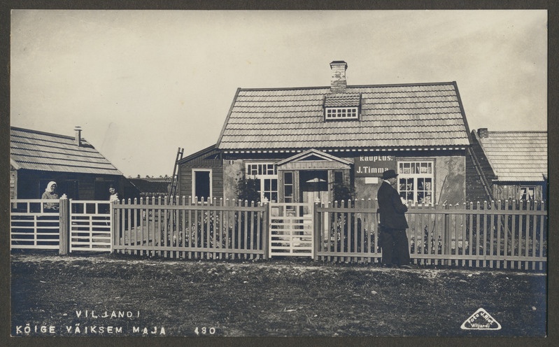 foto albumis, Viljandi, Nurme tn 8, J. Timma pood, u 1930, foto J. Riet