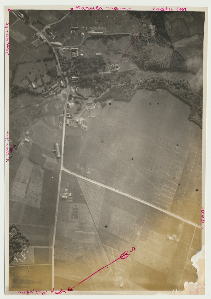 aerofoto, Sangaste khk Laatre aerodroom, 1928, foto Sööt