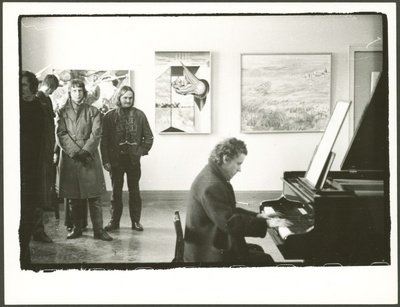 Andres Tolts, Leonhard Lapin ja Vilen Künnapu 1971. aasta noorte avangardinäituse avamisel  similar photo