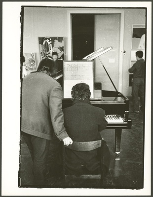 Leonhard Lapin ja Vilen Künnapu 1971. aasta noorte avangardinäituse avamisel  similar photo
