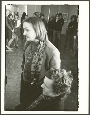 Leonhard Lapin ja Vilen Künnapu 1971. aasta noorte avangardinäituse avamisel  similar photo