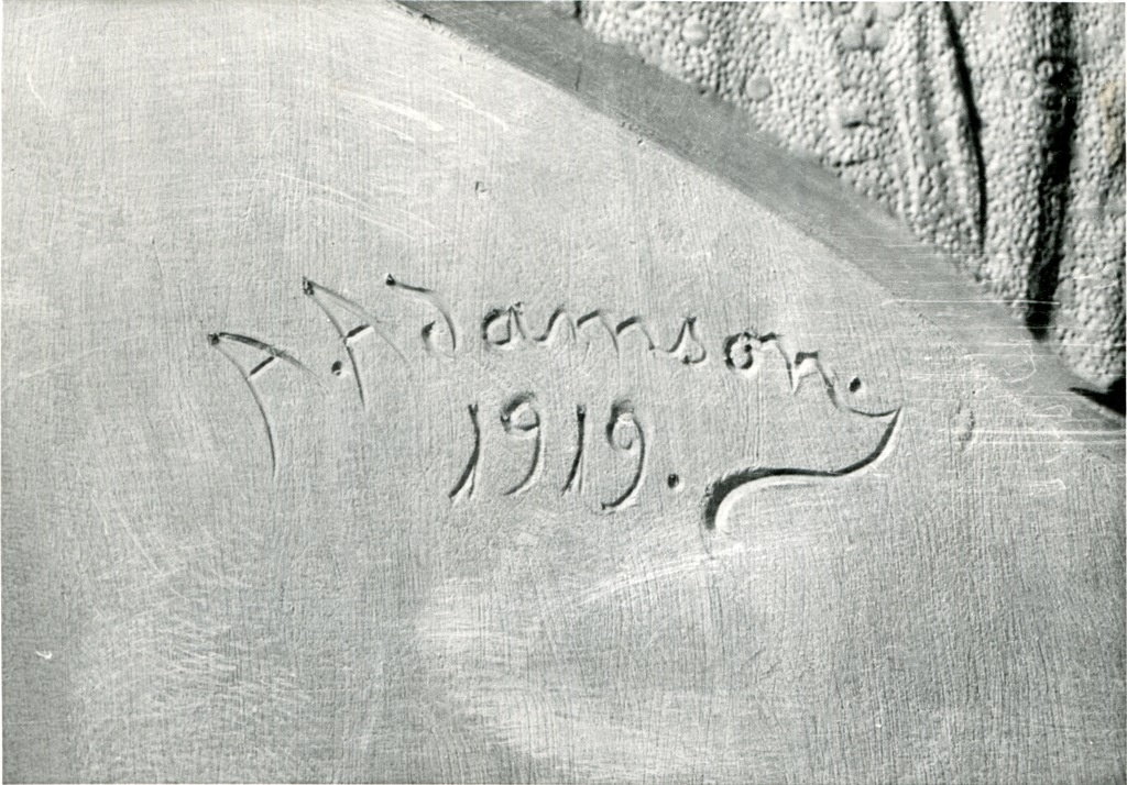 Amandus Adamsoni signatuur