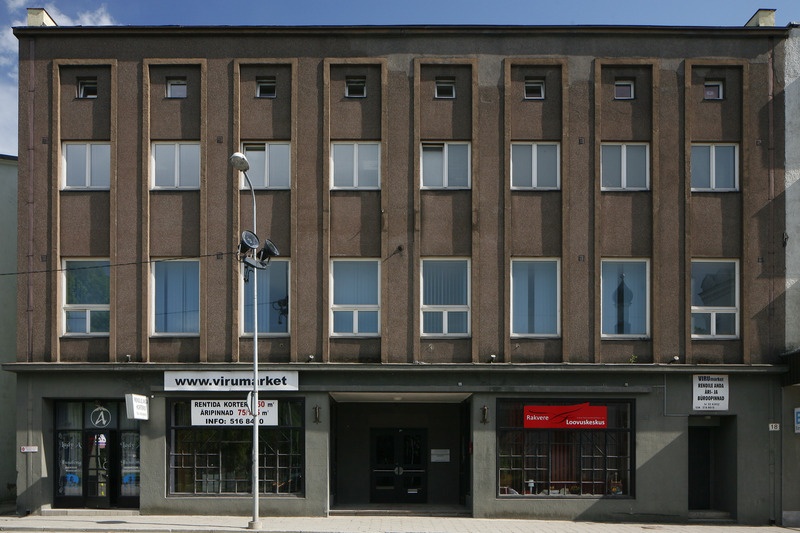 Rakvere Virumaa ühispank Tallinna tn 18a. Arhitekt August Volberg, 1935