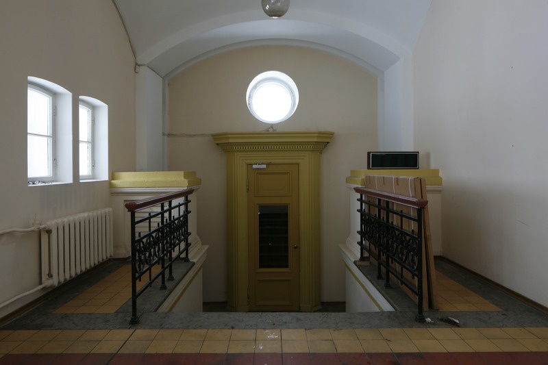 Narva Kreenholmi juhtkonna kontorihoone (1901) Joala 22 interjöör. Arhitekt Paul Alisch