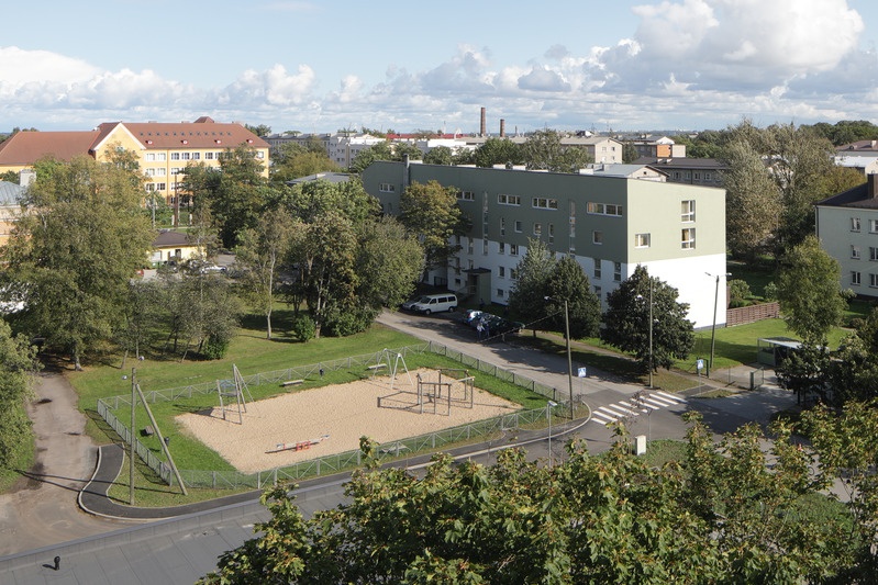 Sotsiaalelamu Põhja-Tallinnas Ankru tn. Kõrgvaade. Rein Murula Arhitektuuribüroo