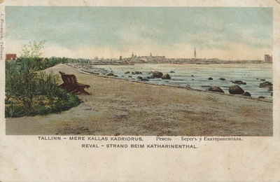 Tallinn : mere kallas Kadriorus = Ревель : берегъ у Екатериненталя = Reval : Strand beim Katharinenthal  duplicate photo