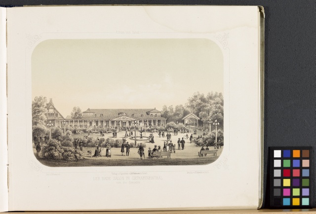 Swimming pool Cadriorus by the sea (Der Bade Salon in Catharinenthal von der Seeseite)