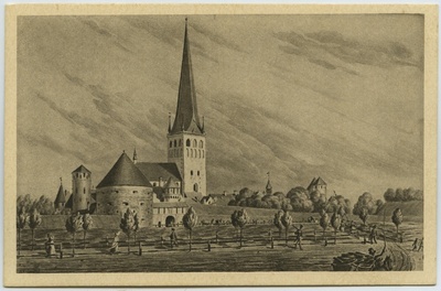 Tallinn. St. Olai-Kirche (C. v. Ungern-Sternberg'i järgi)  duplicate photo
