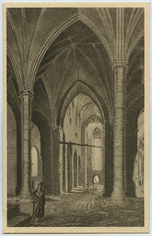 Tallinn. Das Innere der Olai-Kirche nach dem Brande 1820 (C. v. Ungern-Sternberg'i järgi)