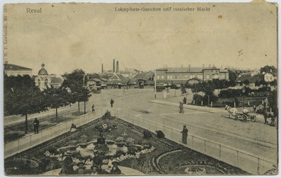 Tallinn. Reval - Lehmpforte,  Garthen u. russischer Markt  duplicate photo