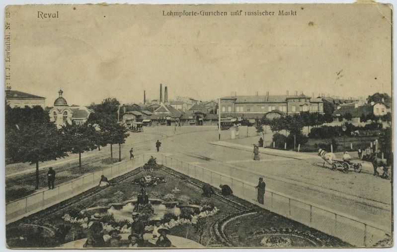 Tallinn. Reval - Lehmpforte,  Garthen u. russischer Markt