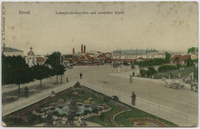 Tallinn. Reval Lehmpforte Gärtchen und russischer Markt  duplicate photo