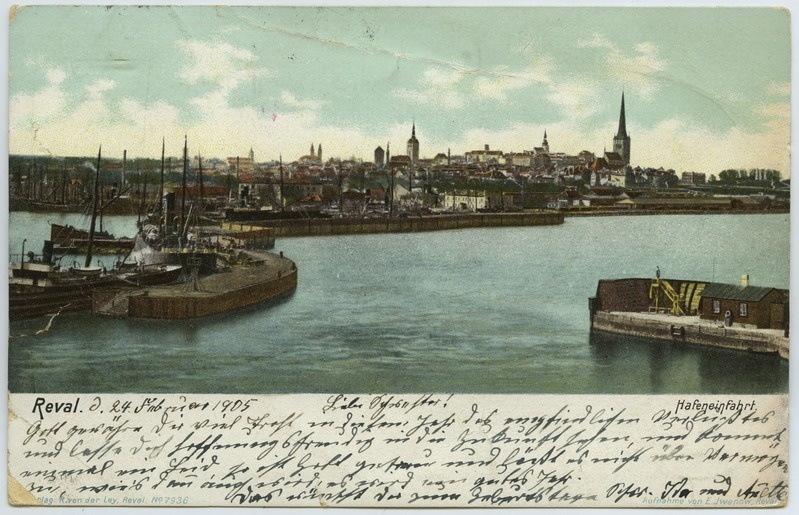 Tallinn. Reval - Hafeneinfahrt
