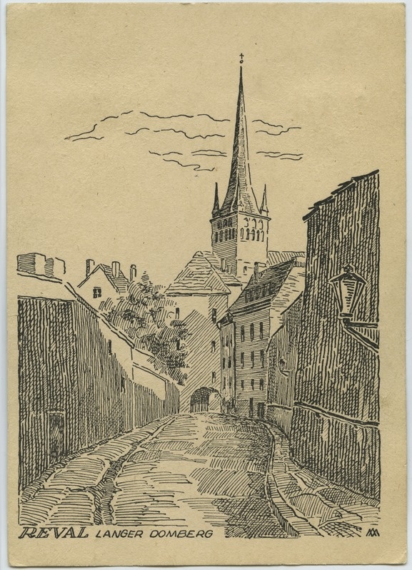 Tallinn. Reval Langer Domberg (sulejoonise järgi) Pikk jalg