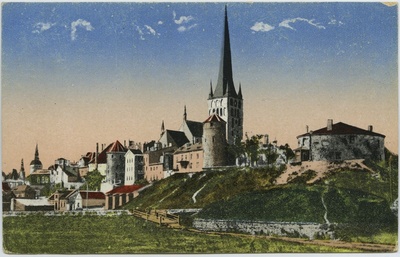 Tallinn. Vaade Oleviste kirik ja Paks Margareta  duplicate photo
