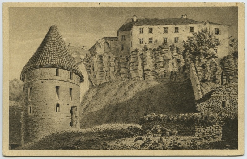 Tallinn. Das alte Ungernsche Haus auf dem Dom in Reval bei der Cister - Pforte (C. v. Ungern-Sternberg'i järgi)