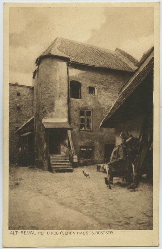 Tallinn. Hof des Koch'schen Hauses Rüssstrasse