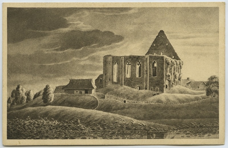 Tallinn. Das Brigitten-Kloster bei Reval von NO. v. C. v. Ungern-Sternberg 1820