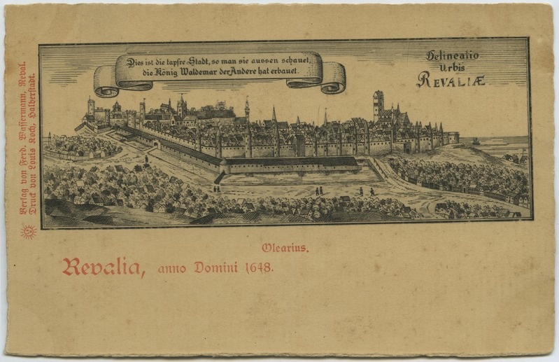 Tallinn. Reval. Revalia Anno Domini 1648 „Delineatio Urbis Revaliae"