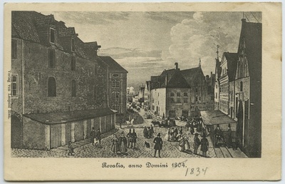 Tallinn, Vana turg "Revalia. anno Domini 1804" (Reval)  duplicate photo