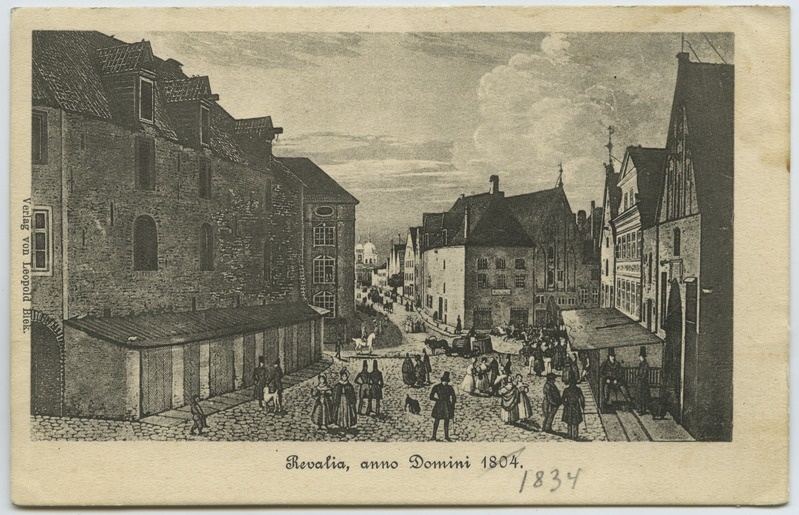 Tallinn, Vana turg "Revalia. anno Domini 1804" (Reval)