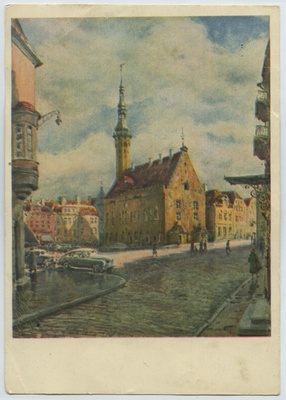 Tallinn Tallinna Raekoda K. Burman'i akvarelli järgi  duplicate photo