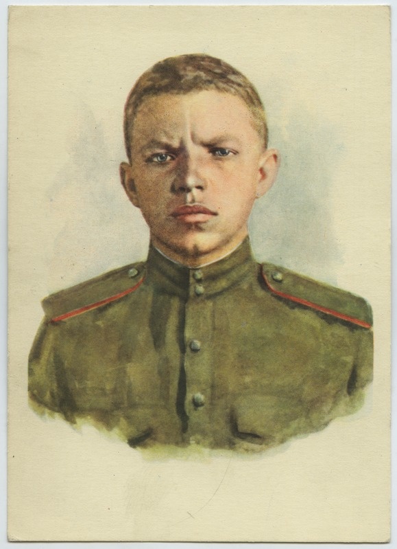 Nõukogude Liidu kangelane Aleksander Aleksandrovitš Matrossov. B. Šulženko järgi