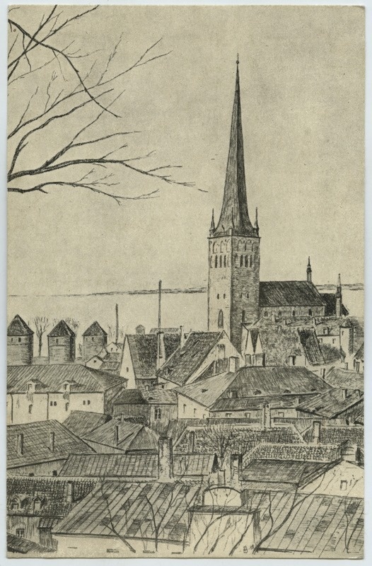 Tallinn, vaade vanalinnale Toompealt