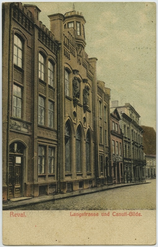 Tallinn. Reval - Langstrasse und Canuti-Gilde