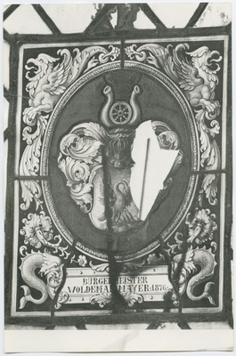 Tallinn. Klaasmaal Bürgermeister Waldemar Mayer 1876 vapp  duplicate photo