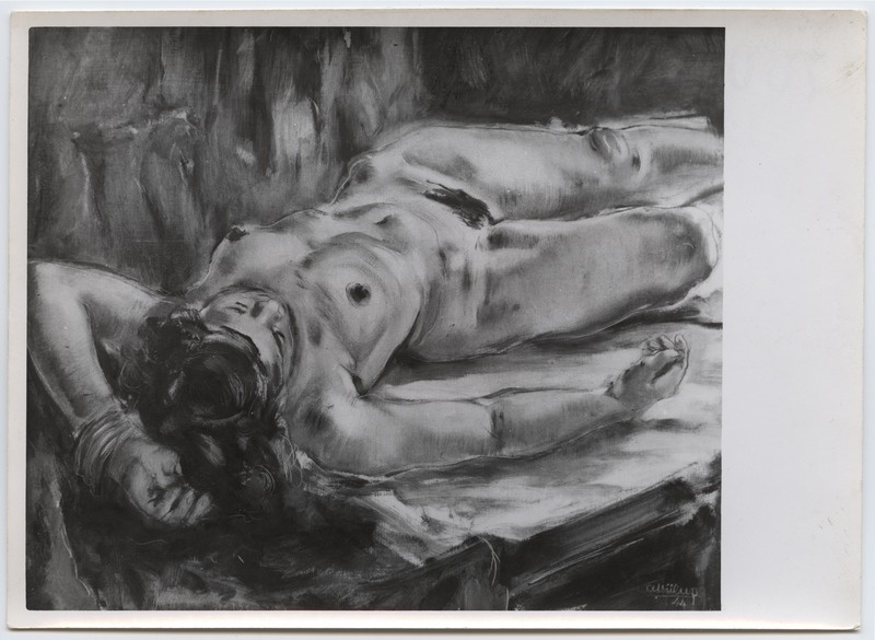 Fotoreproduktsioon A. Viilup "Akt" - Talvenäitus 1944. aastal.