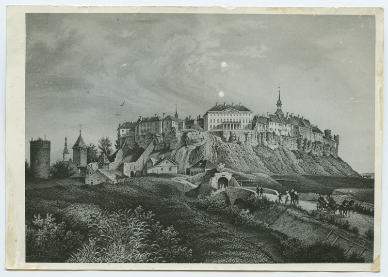 W.Stavenhagen, "Der Dom zu Reval", Toompea vaade loode poolt.