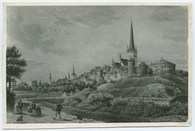 W.Stavenhagen, "Reval in Estland", vaade Tallinnale mere poolt.  duplicate photo