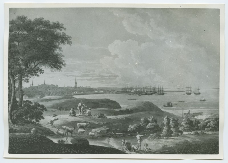 A.Schuch, "Reval 1816", Tallinna vaade Kadrioru rannalt.