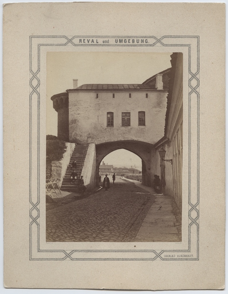 Tallinn, Great Beach Gate, view by Pika Street. Series "Reval und Umfeld".