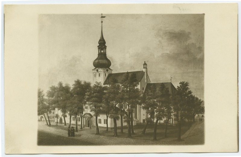 Tundmatu autor, Tallinna Toomkirik ca. 1846, vaade lõuna poolt, õlimaal.