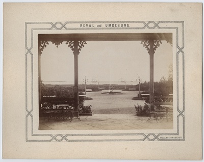 Tallinn, view of the sea in Kadrioru swimming pool. Series "Reval und Umfeld".  similar photo