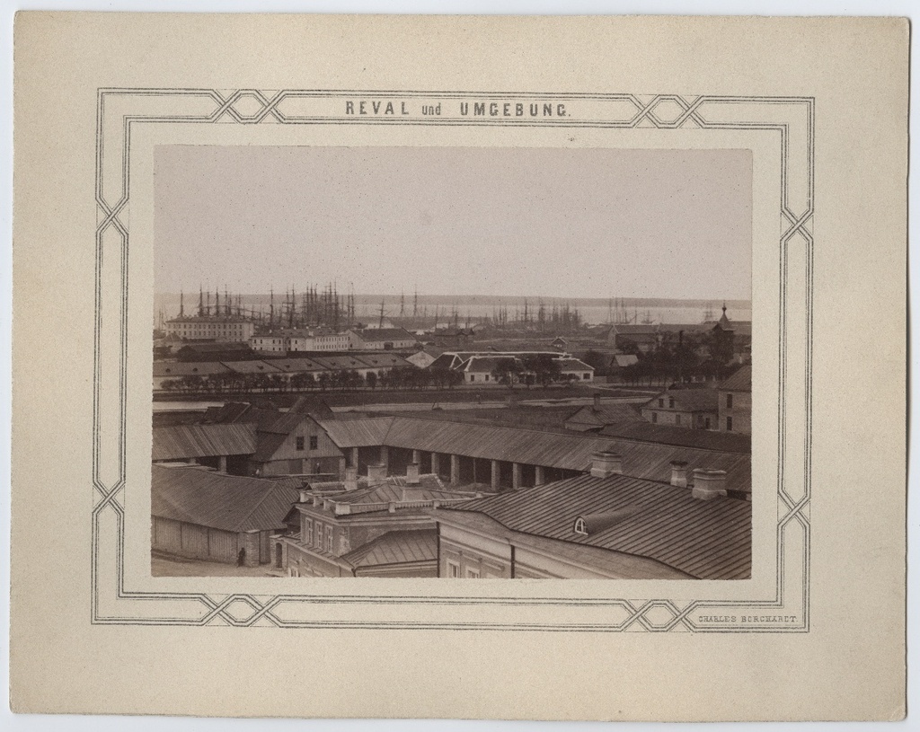 Tallinn, view of the port. Series "Reval und Umfeld".