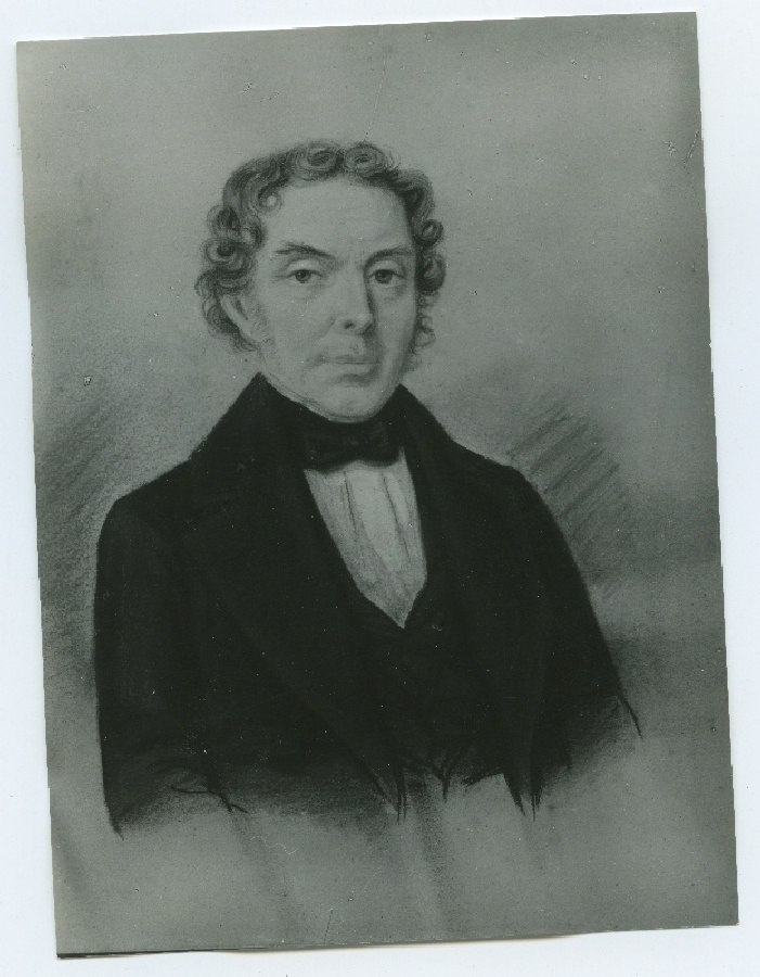 Johann Reinhold, Krich, rinnaportree kolmveerand vasakule, pastell ja guašš.