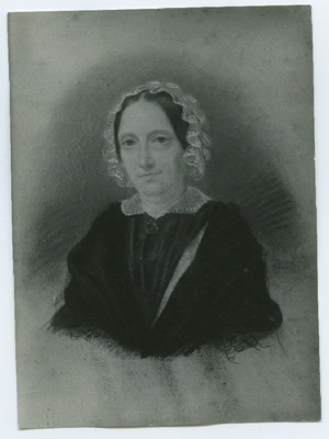 Rosina Therese Krich, sündinud Aderholm, 1791 - 1867, rinnaportree, kolmveerand paremale, pastell ja guašš.  duplicate photo