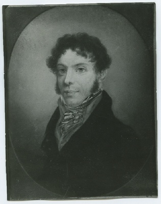 A.F.Schuch, Johann Reinhold Krich'i rinnaportree, kolmveerand paremale, pastell.  duplicate photo
