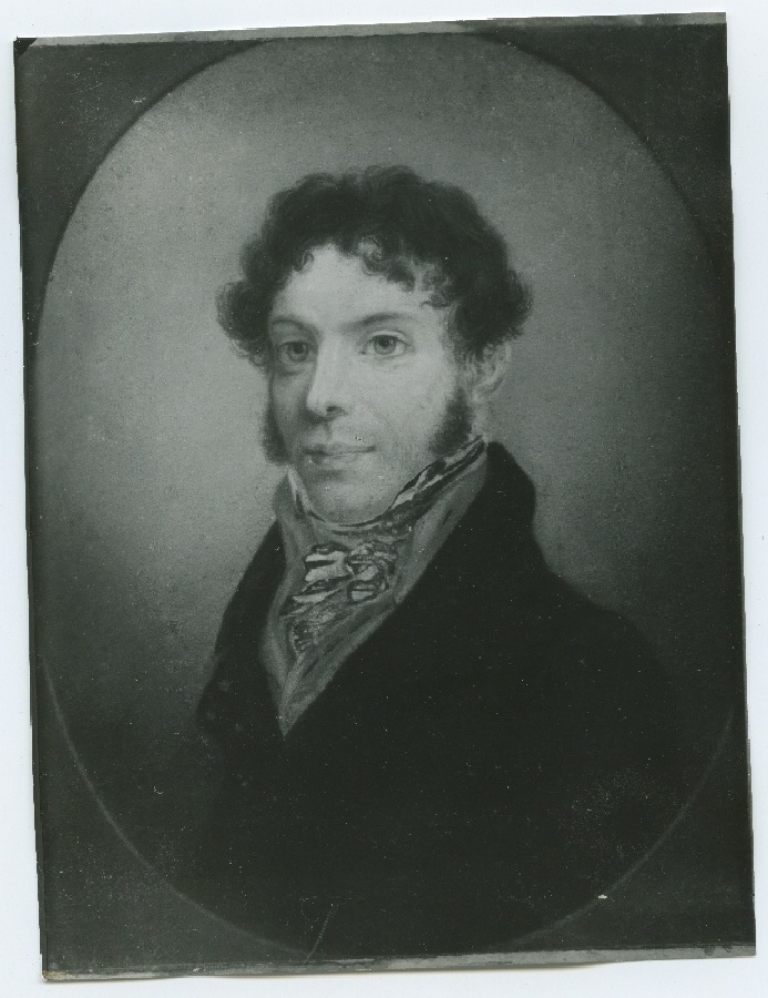 A.F.Schuch, Johann Reinhold Krich'i rinnaportree, kolmveerand paremale, pastell.